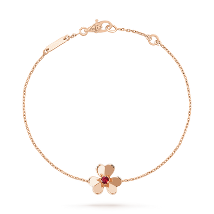 [Vera Jewelry]FRIVOLE GOLD FLOWER PINK MALACHITE BRACELET