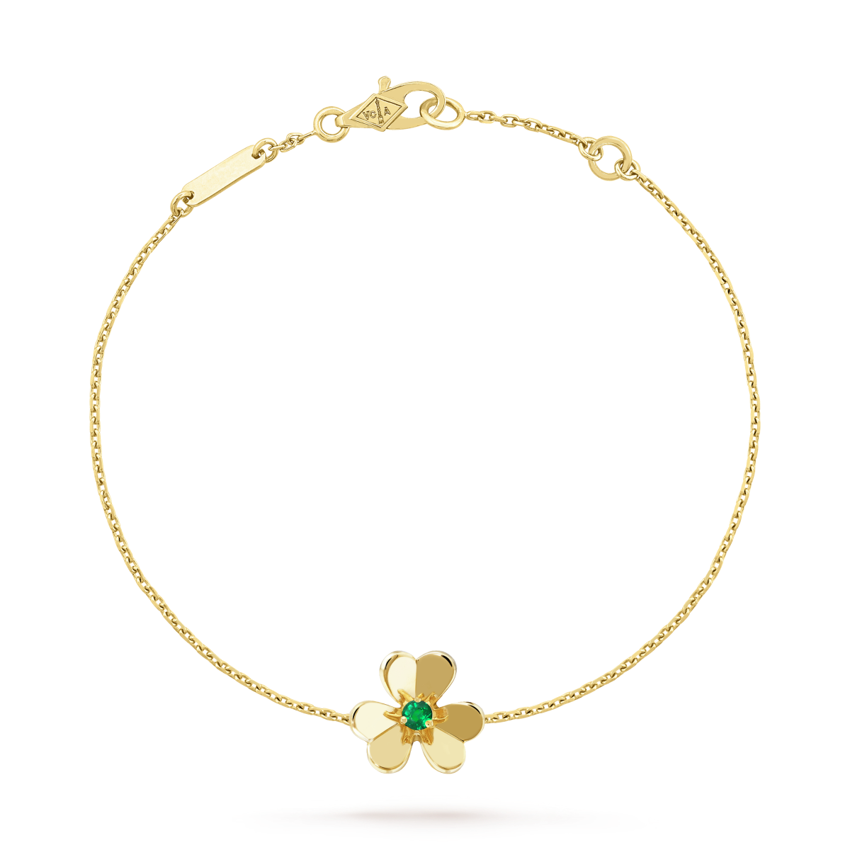 [Vera Jewelry]FRIVOLE GOLD FLOWER PINK MALACHITE BRACELET