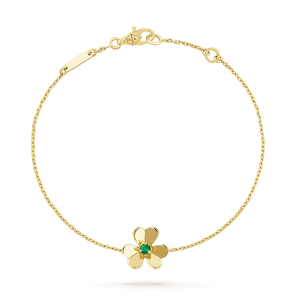 [Vera Jewelry]FRIVOLE GOLD FLOWER PINK MALACHITE BRACELET