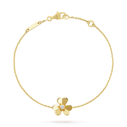 [Vera Jewelry]FRIVOLE GOLD FLOWER PINK MALACHITE BRACELET