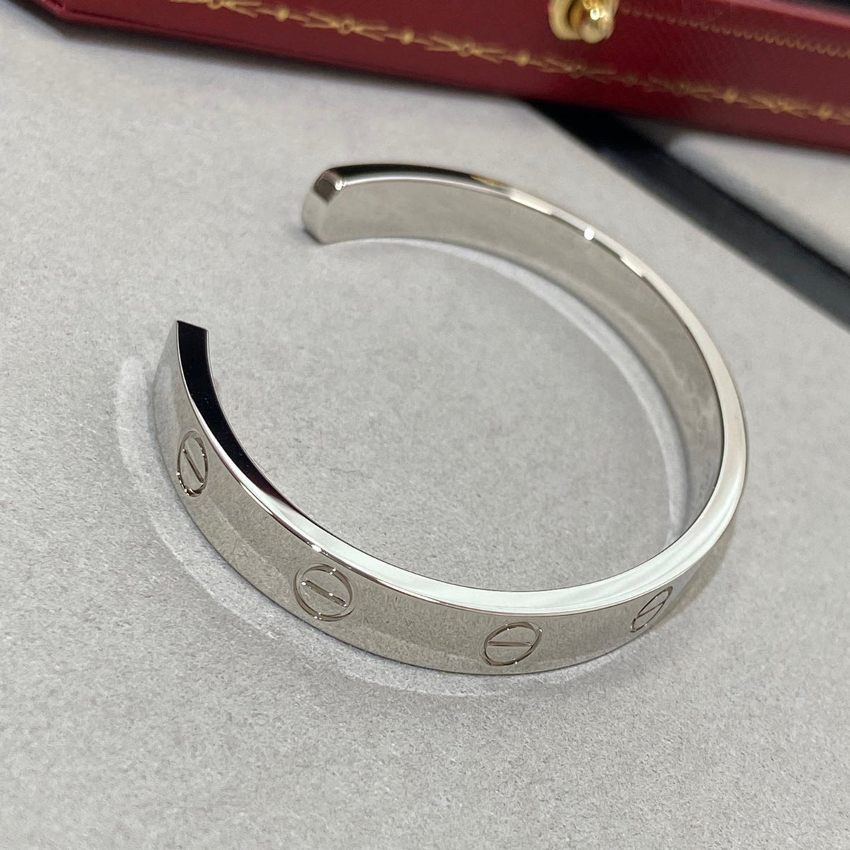 [Vera  Jewelry]LOVE BRACELET 6.1MM 1 DIAMOND OPEN CUFF