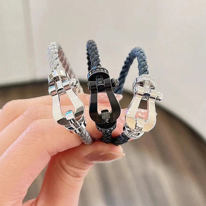[Vera Jewelry]FORCE LARGE HORSESHOE FULL DIAMOND BRACELET GOLD