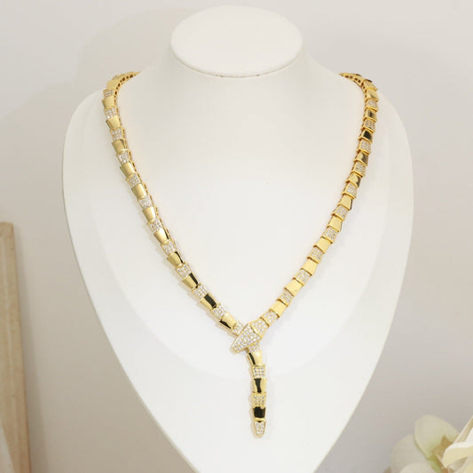 [Vera]BV SERPENTI VIPER SERIES DIAMOND NECKLACE