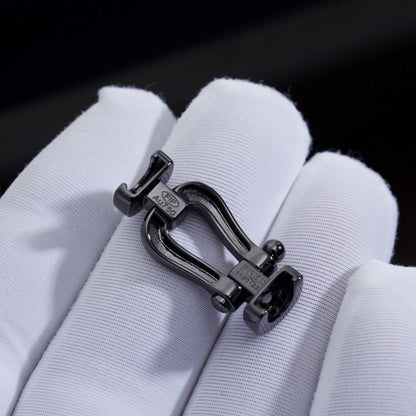 [Vera Jewelry]FORCE LARGE SERIES HORSESHOE BLACK SAMURAI BRACELET