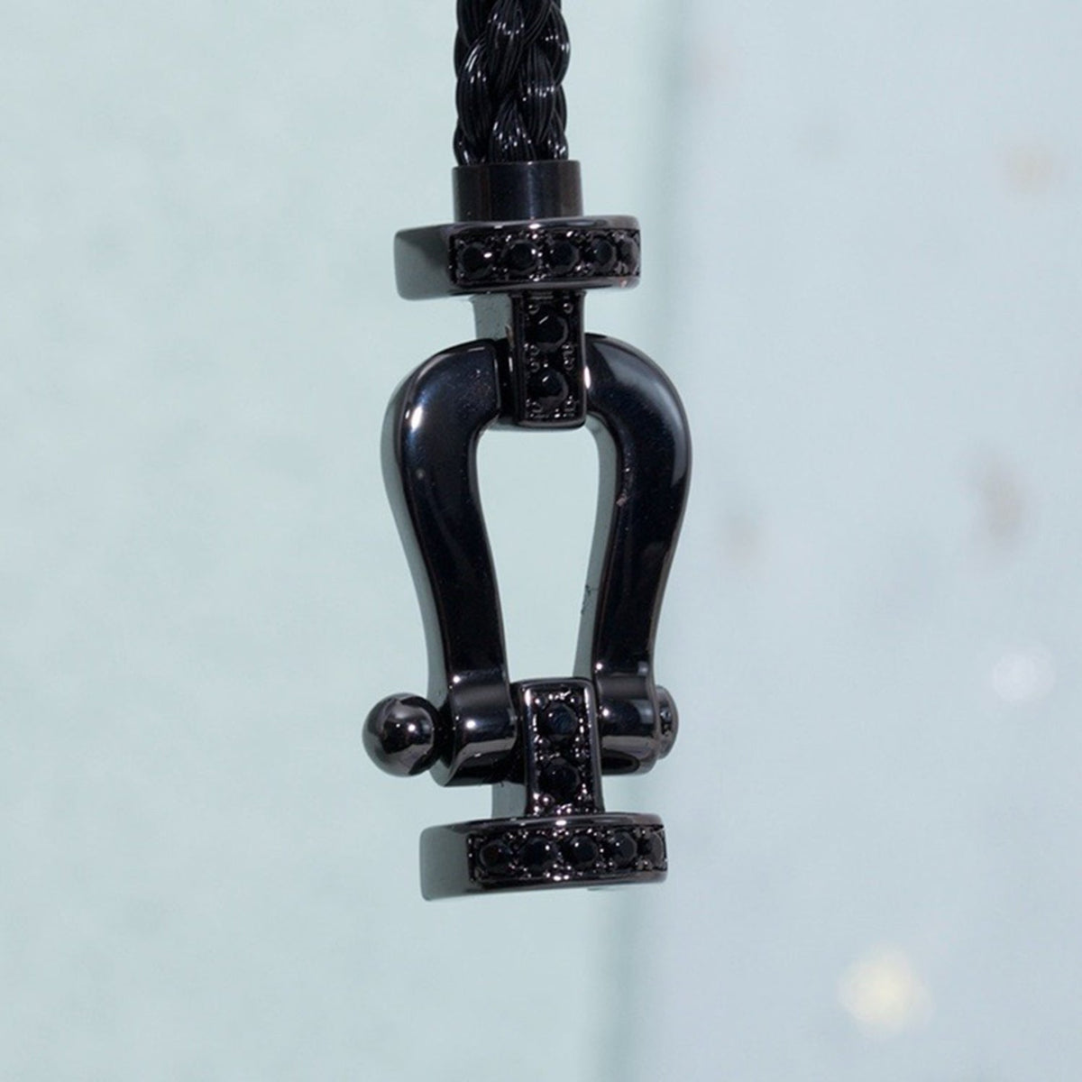 [Vera  Jewelry]FORCE LARGE SERIES HORSESHOE BLACK SAMURAI BRACELET