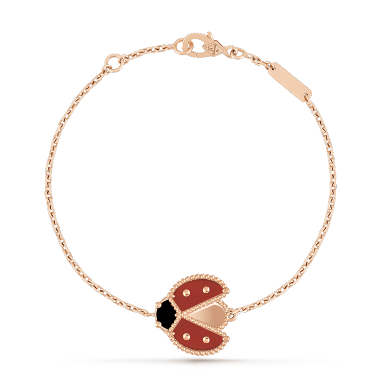 [Vera Jewelry]LUCKY SPRING 1 MOTIF PINK GOLD BRACELET