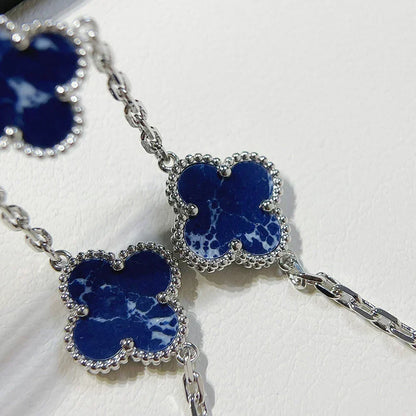 [Vera  Jewelry]LUCKY CLOVER 5-MOTIF BRACELET - PIETERSITE COLLECTION