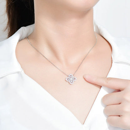 [Vera  Jewelry]LOOP NECKLACE FULL MOTIF DIAMOND 16MM MULTIPLE COLORS