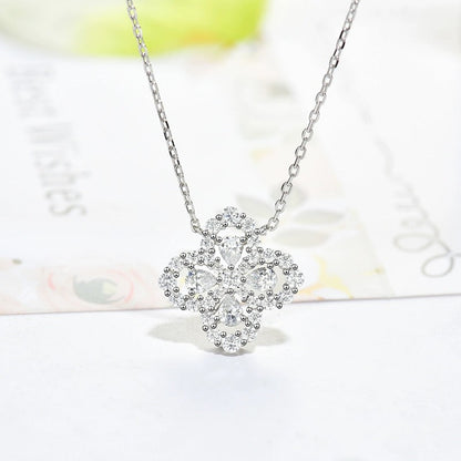 [Vera  Jewelry]LOOP NECKLACE FULL MOTIF DIAMOND 16MM MULTIPLE COLORS