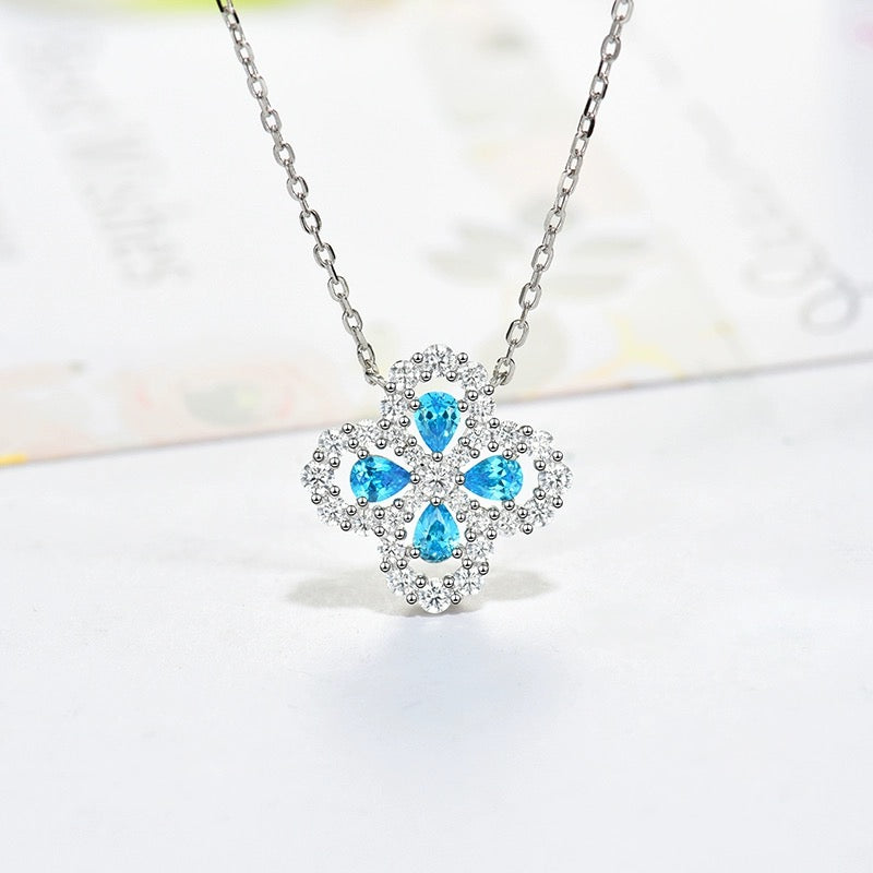 [Vera  Jewelry]LOOP NECKLACE FULL MOTIF DIAMOND 16MM MULTIPLE COLORS