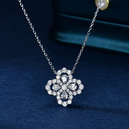 [Vera  Jewelry]LOOP NECKLACE FULL MOTIF DIAMOND 16MM MULTIPLE COLORS