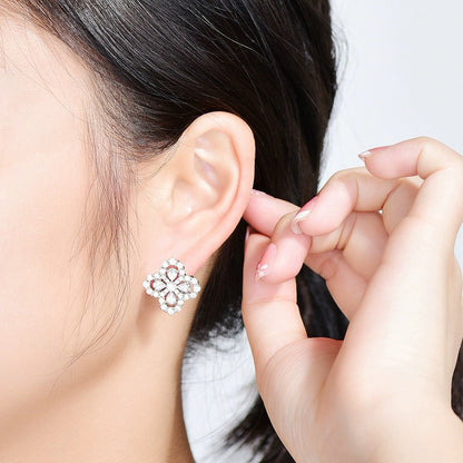 [Vera Jewelry]LOOP EARRINGS FULL MOTIF DIAMOND 16MM