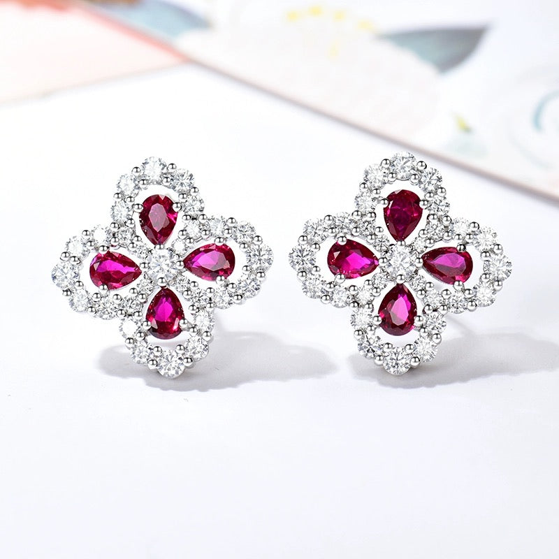 [Vera Jewelry]LOOP EARRINGS FULL MOTIF DIAMOND 16MM