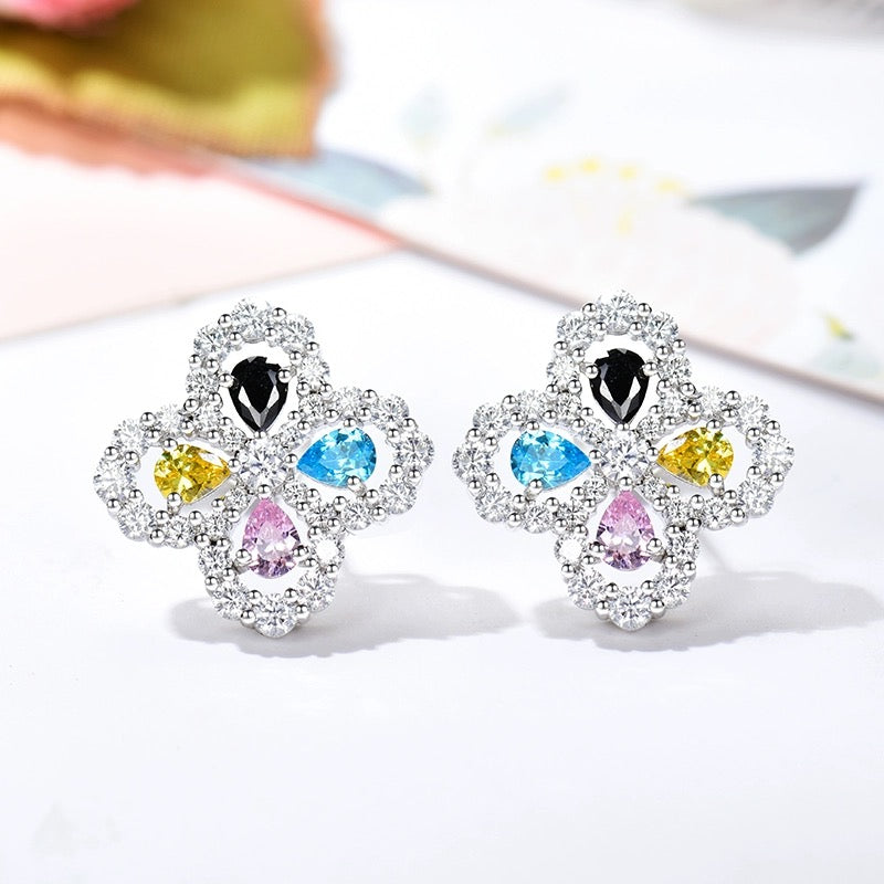 [Vera Jewelry]LOOP EARRINGS FULL MOTIF DIAMOND 16MM