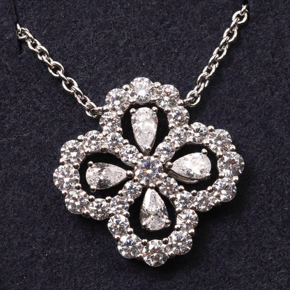 [Vera  Jewelry]LOOP NECKLACE FULL MOTIF DIAMOND 16MM MULTIPLE COLORS