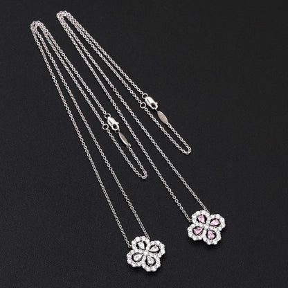 [Vera  Jewelry]LOOP NECKLACE FULL MOTIF DIAMOND 16MM MULTIPLE COLORS