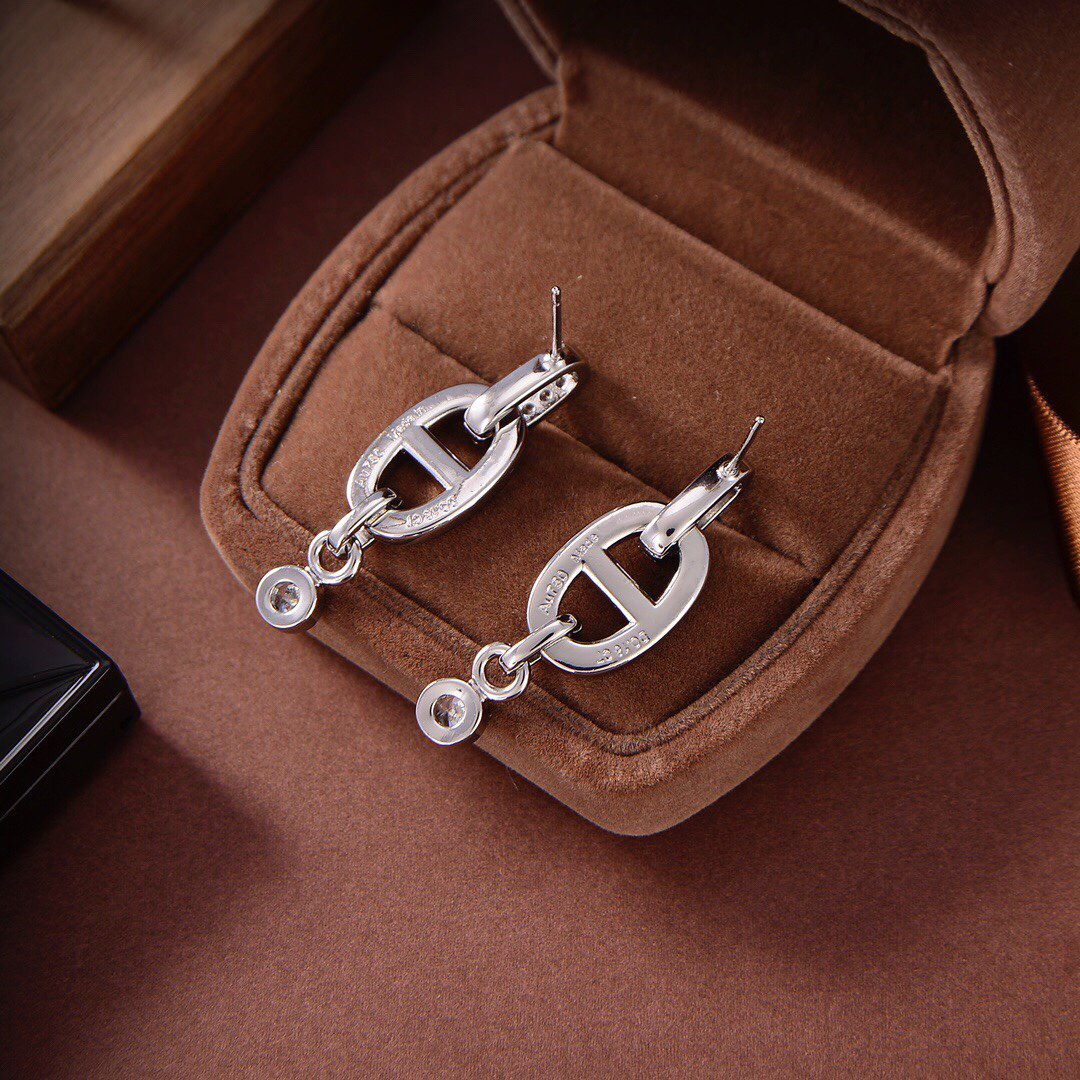 [Vera Jewelry]HM CHAINE DIAMOND EARRINGS