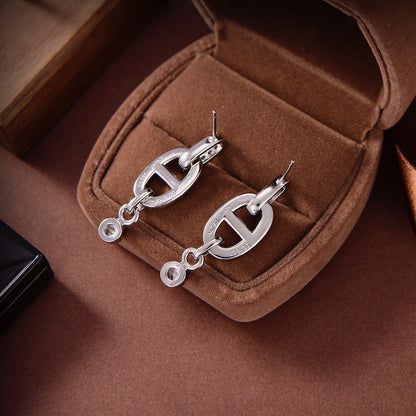 [Vera Jewelry]HM CHAINE DIAMOND EARRINGS