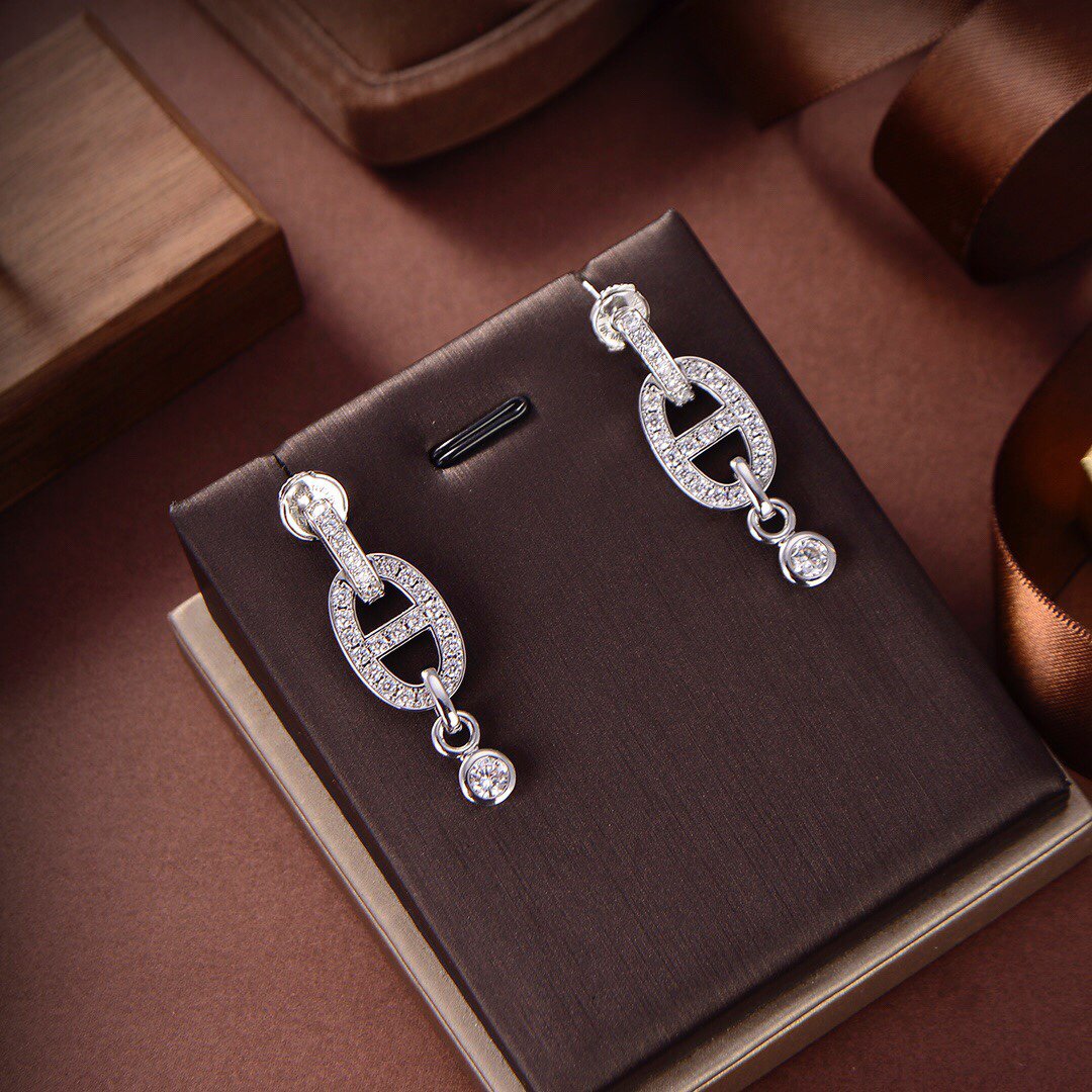 [Vera Jewelry]HM CHAINE DIAMOND EARRINGS
