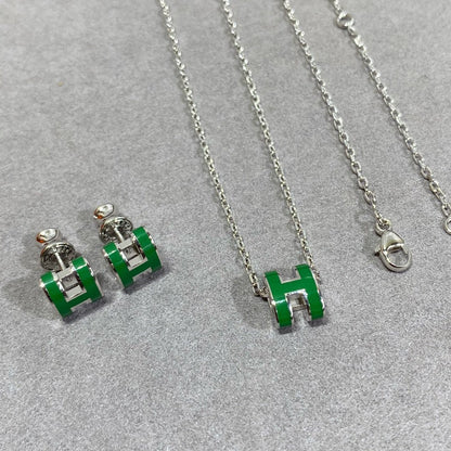 [Vera Jewelry]POP H HALSKETTE SILBER UND GOLD