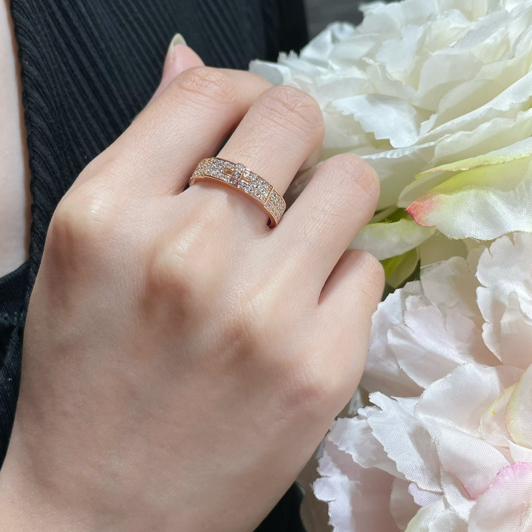 [Vera  Jewelry]KELLY PINK GOLD DIAMOND RING