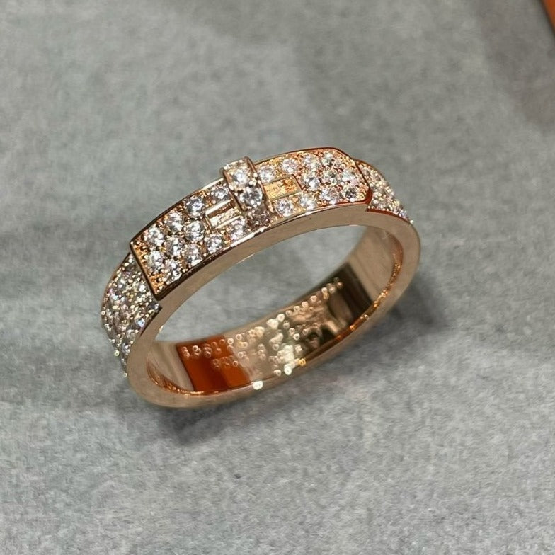 [Vera  Jewelry]KELLY PINK GOLD DIAMOND RING