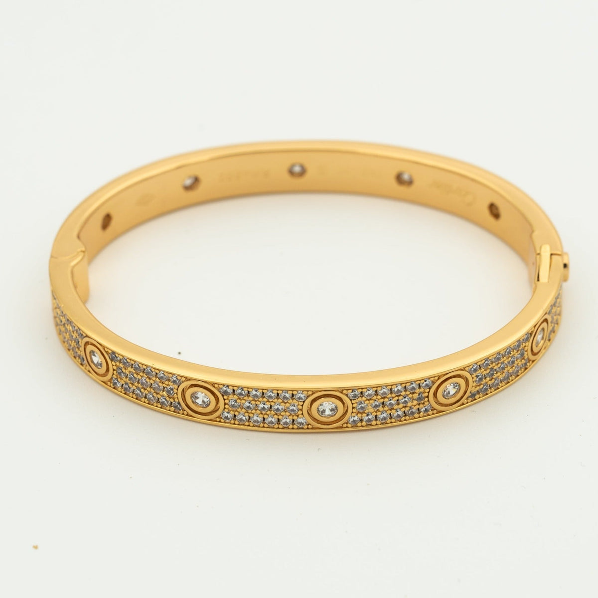 [Vera  Jewelry]LOVE BRACELET 6.1MM DIAMOND-PAVED 10 BIG DIAMONDS