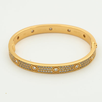 [Vera  Jewelry]LOVE BRACELET 6.1MM DIAMOND-PAVED 10 BIG DIAMONDS