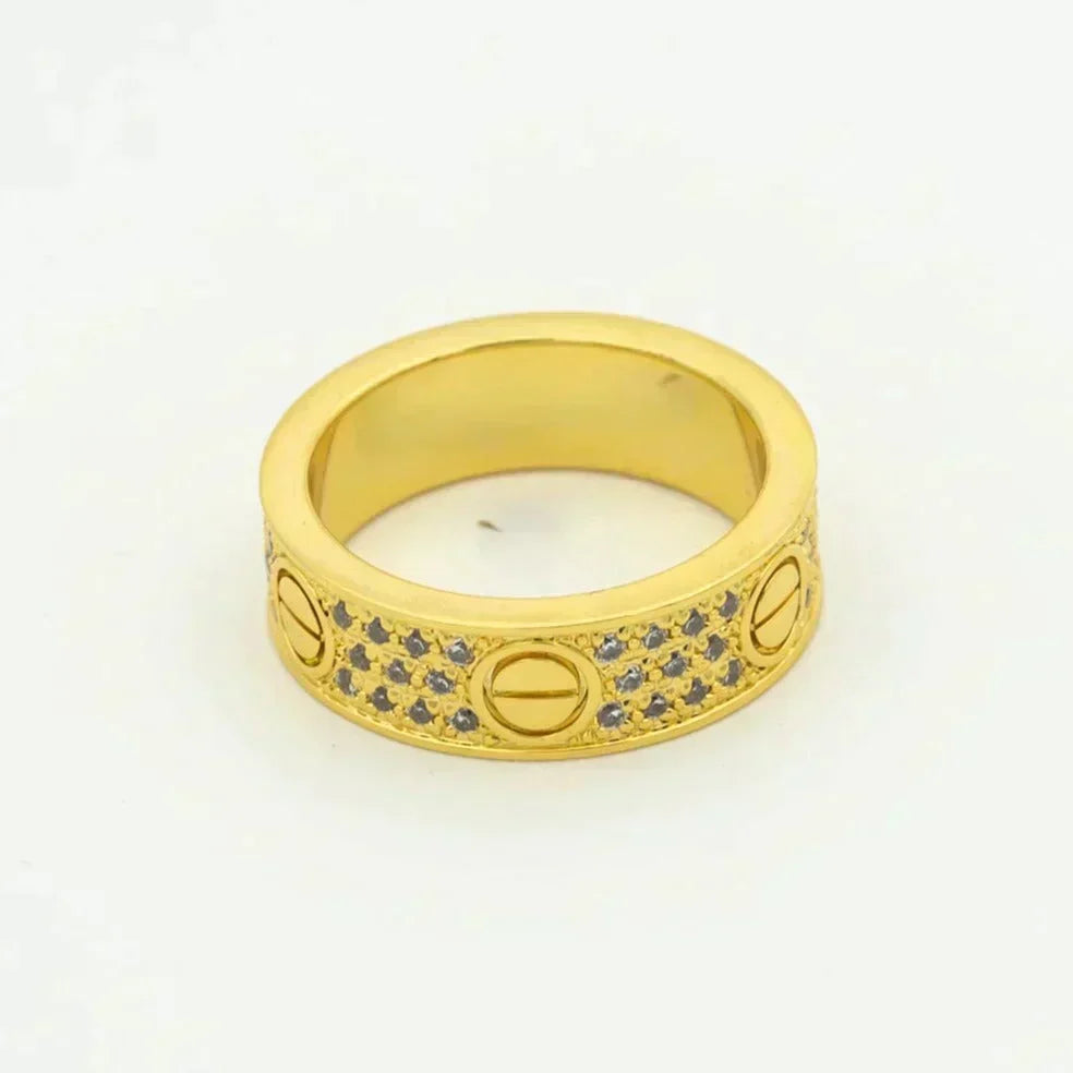 [Vera  Jewelry]LOVE RING 5.5MM DIAMONDS PAVED