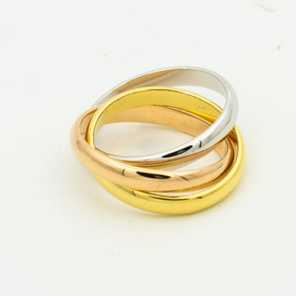 [Vera  Jewelry]TRINITY RING GOLD PINK GOLD SILVER