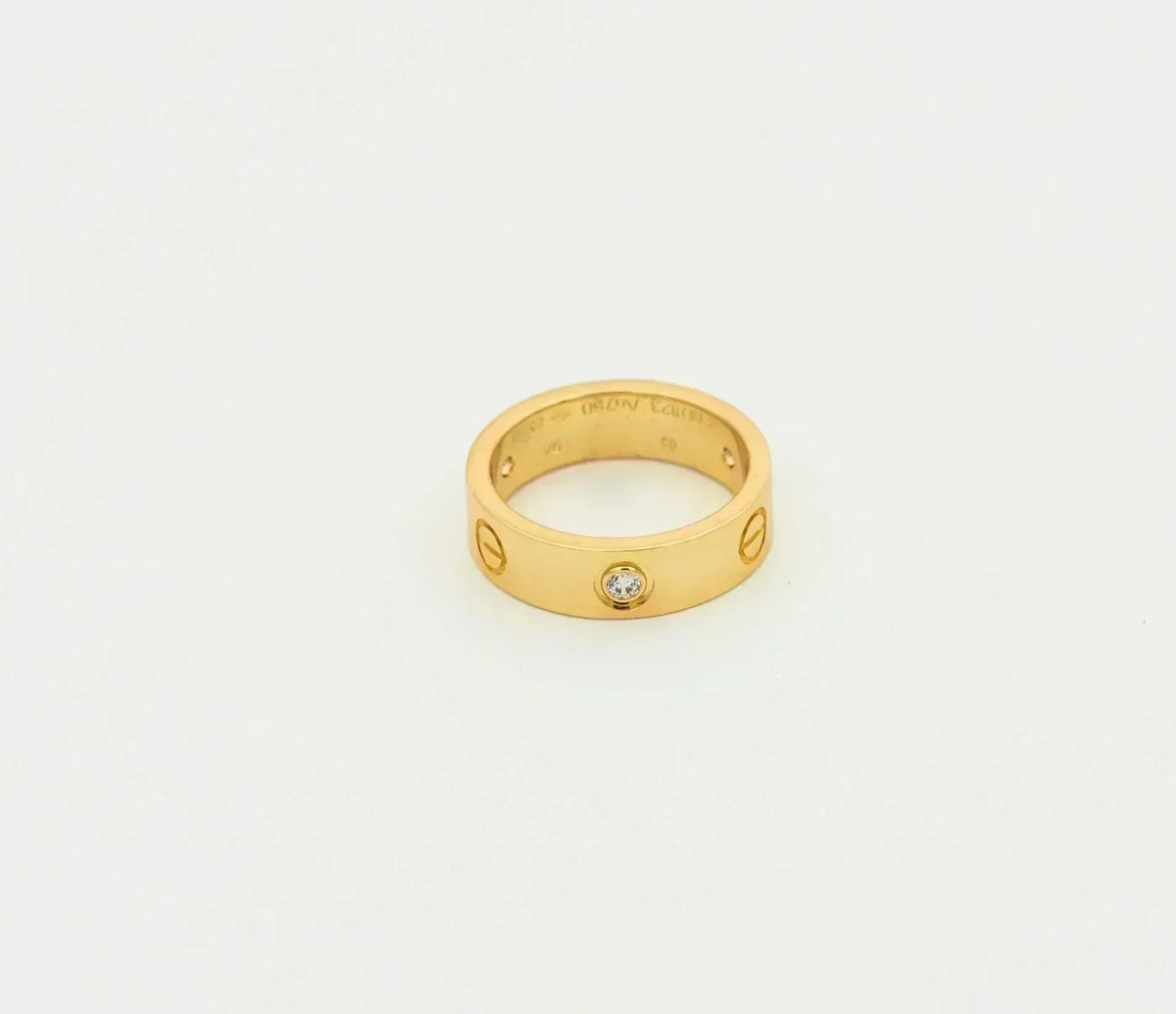 [Vera  Jewelry]LOVE RING 5.5MM 3 DIAMONDS GOLD