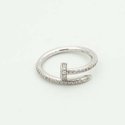 [Vera  Jewelry]JUSTE RING 1.8MM SILVER DIAMONDS