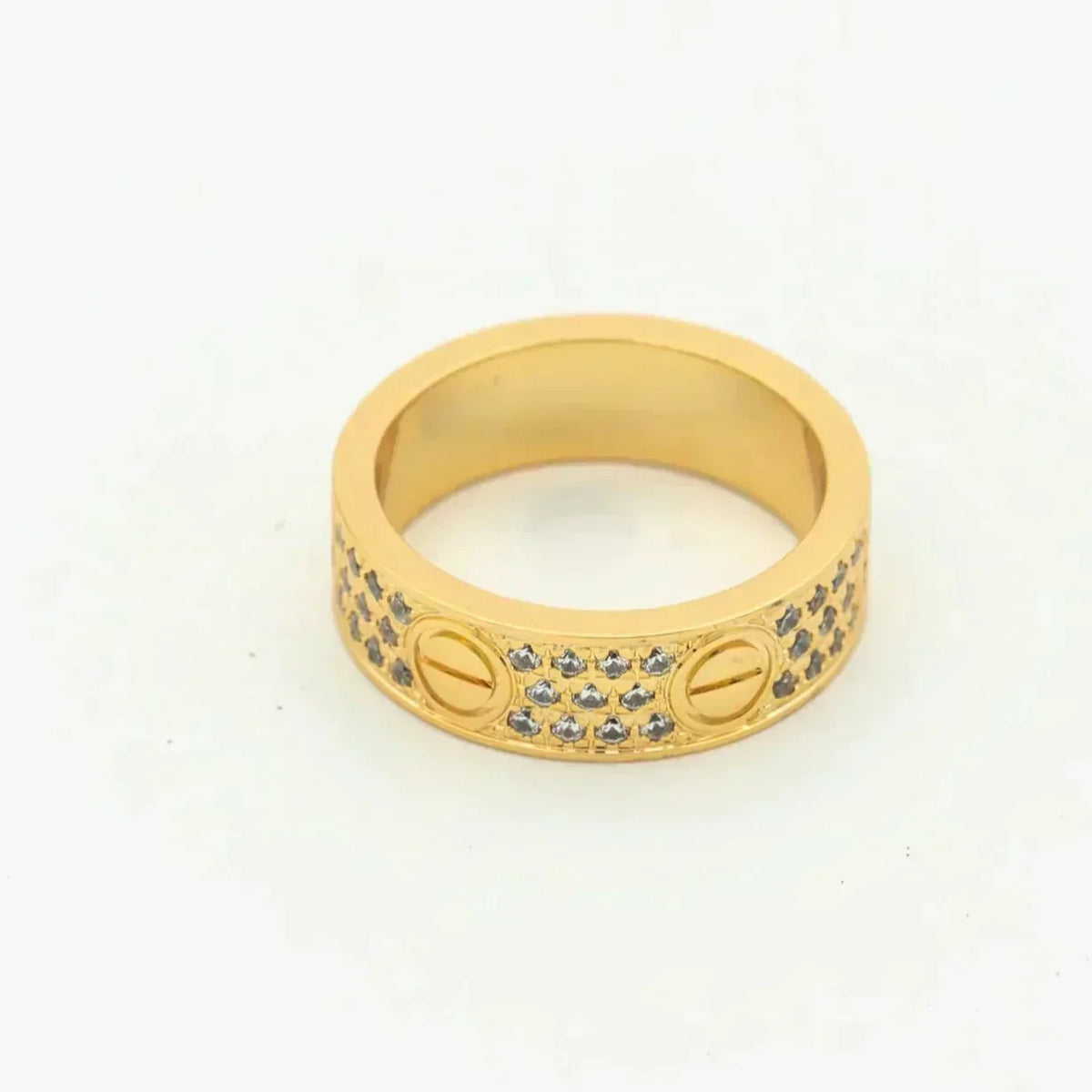 [Vera  Jewelry]LOVE RING 5.5MM DIAMONDS PAVED