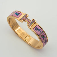 [Vera Jewelry]H PINK GOLD BRACELET PINK CERAMIC