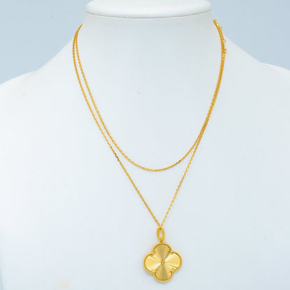 [Vera Jewelry]CLOVER 25MM PEDANT NECKLACE GOLD