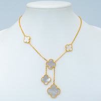 [Vera Jewelry]CLOVER MOTHER OF PEARL NECKLACE 6 MOTIF