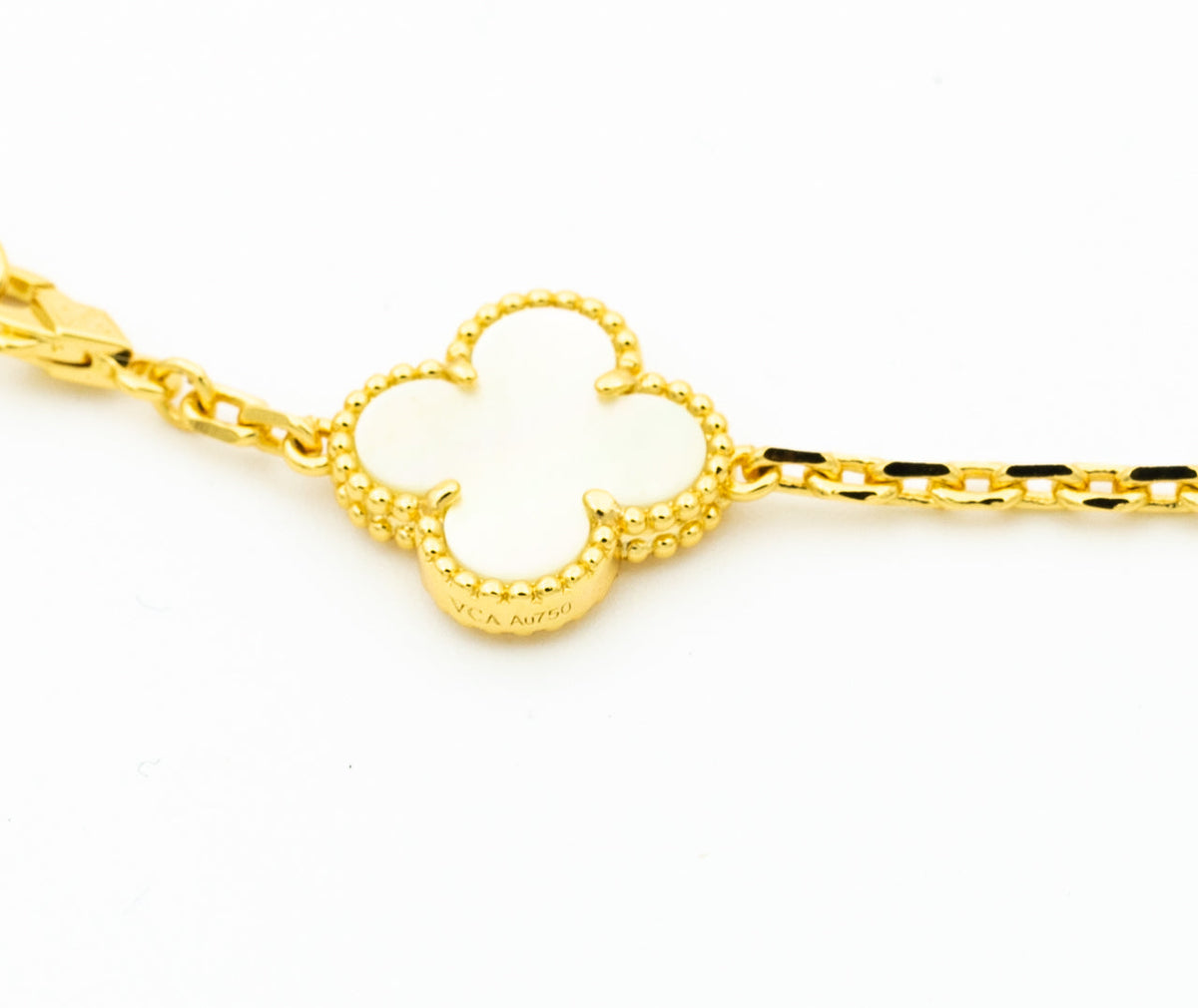 [Vera  Jewelry]CLOVER BRACELET 5 MOTIFS ONYX MOP