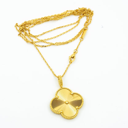 [Vera Jewelry]CLOVER 25MM PEDANT NECKLACE GOLD