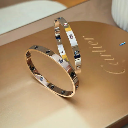 [Vera  Jewelry]Classic 6.1mm Love Bracelet 10-Diamond Multicolor