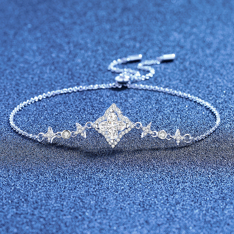 [Vera  Jewelry]MARQUISE-CLOVER MOISSANITE BRACELET