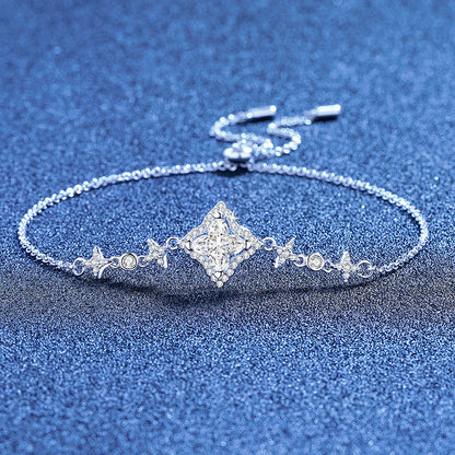 [Vera  Jewelry]MARQUISE-CLOVER MOISSANITE BRACELET