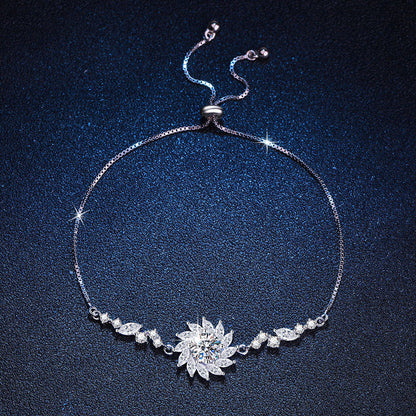 [Vera  Jewelry]RADIANT SUNFLOWER MOISSANITE BRACELET