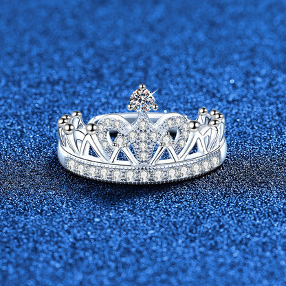 [Vera  Jewelry]DREAMY CROWN MOISSANITE RING - 1.2CT ELEGANT PRINCESS STYLE