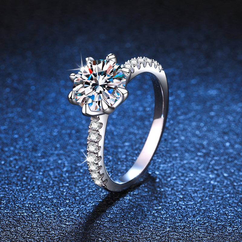 [Vera  Jewelry]BOLD TIGER CLAW MOISSANITE ENGAGEMENT RING