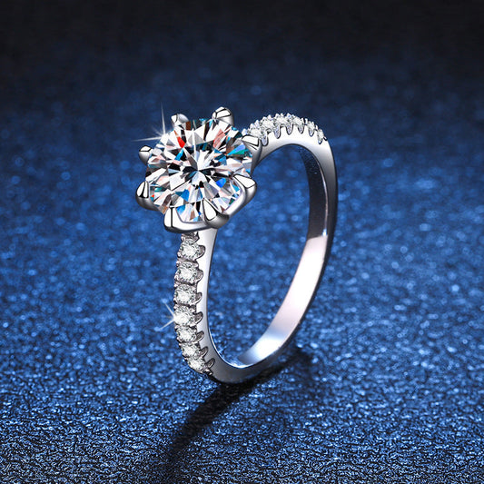 [Vera  Jewelry]BOLD TIGER CLAW MOISSANITE ENGAGEMENT RING