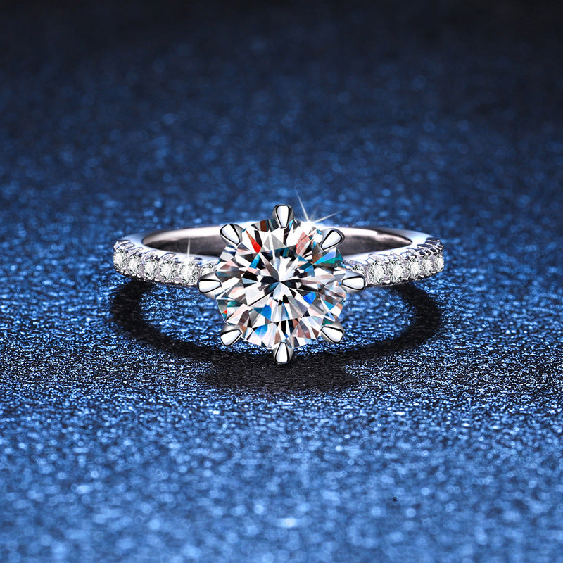 [Vera  Jewelry]BOLD TIGER CLAW MOISSANITE ENGAGEMENT RING