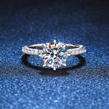 [Vera  Jewelry]BOLD TIGER CLAW MOISSANITE ENGAGEMENT RING