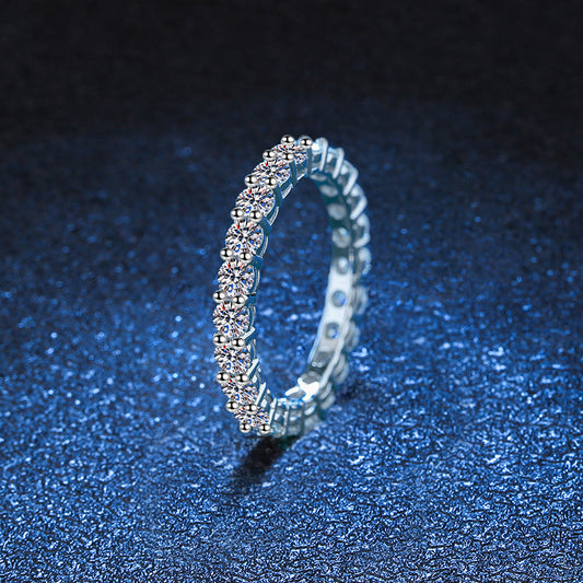[Vera  Jewelry]LUXURIOUS 2.2 CARAT FULL ETERNITY MOISSANITE RING