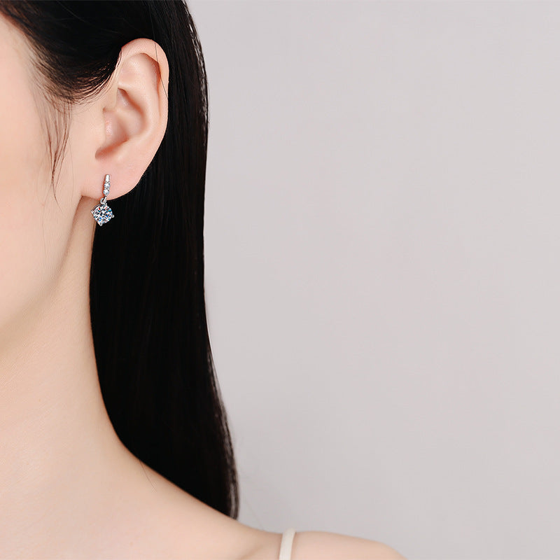[Vera  Jewelry]DYNAMIC TASSEL MOISSANITE DROP EARRINGS