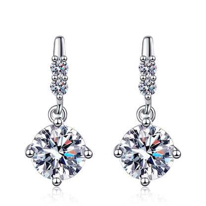 [Vera  Jewelry]DYNAMIC TASSEL MOISSANITE DROP EARRINGS